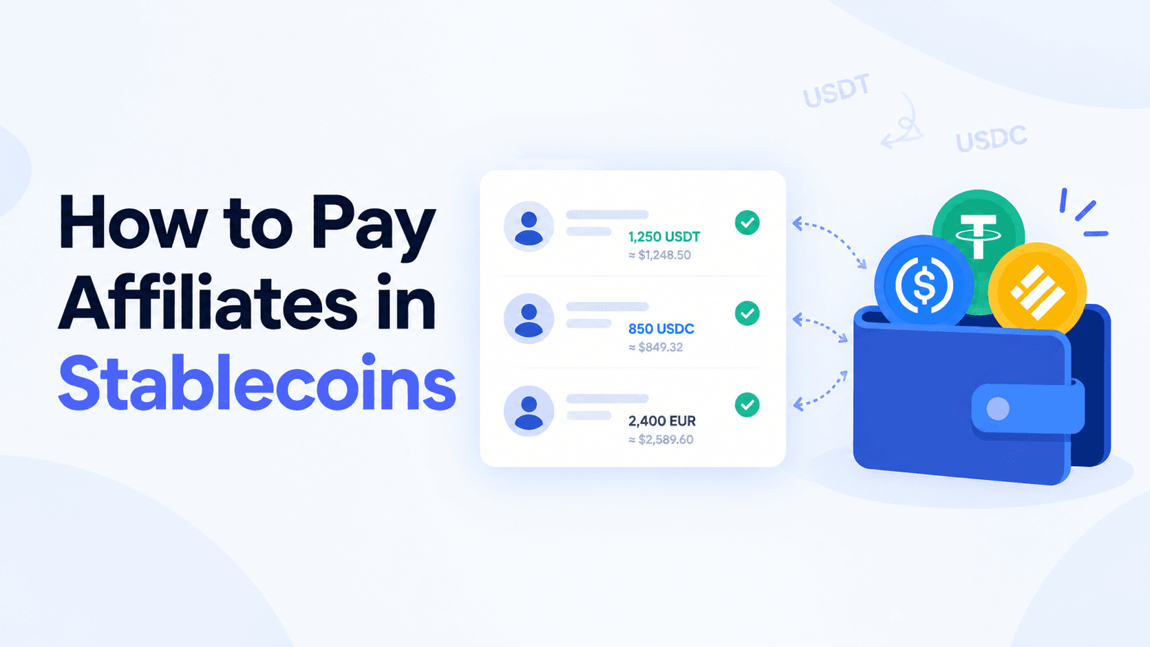 How to Pay Affiliates in Stablecoins